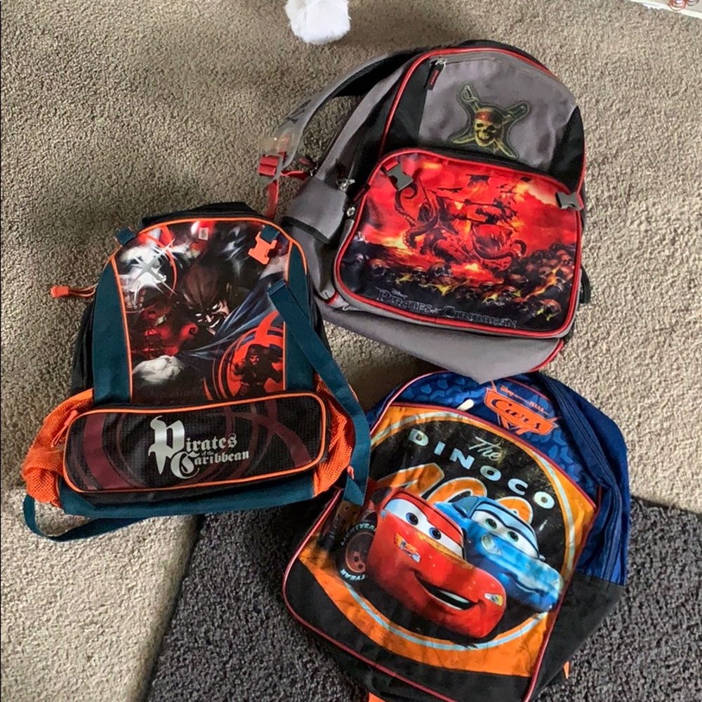 3 Disney Kids backpacks